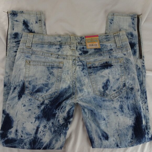 Hang Ten Millie Skinny Ankle Tie Dye Juniors Jeans Size 9 - Picture 4 of 8